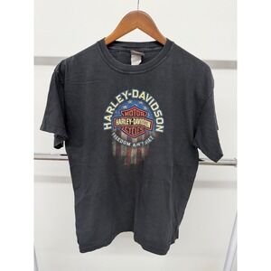 Vintage Harley Davidson Freedom Ain't Quiet T Shirt‎ Black Size Medium